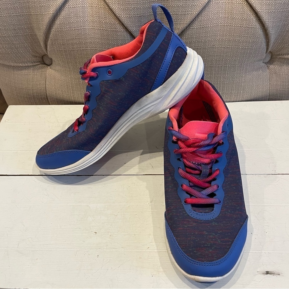 VIONIC 335FYN Blue & Pink Orthotics Agile Fyn Walking Sneakers Shoe Womens Sz 7